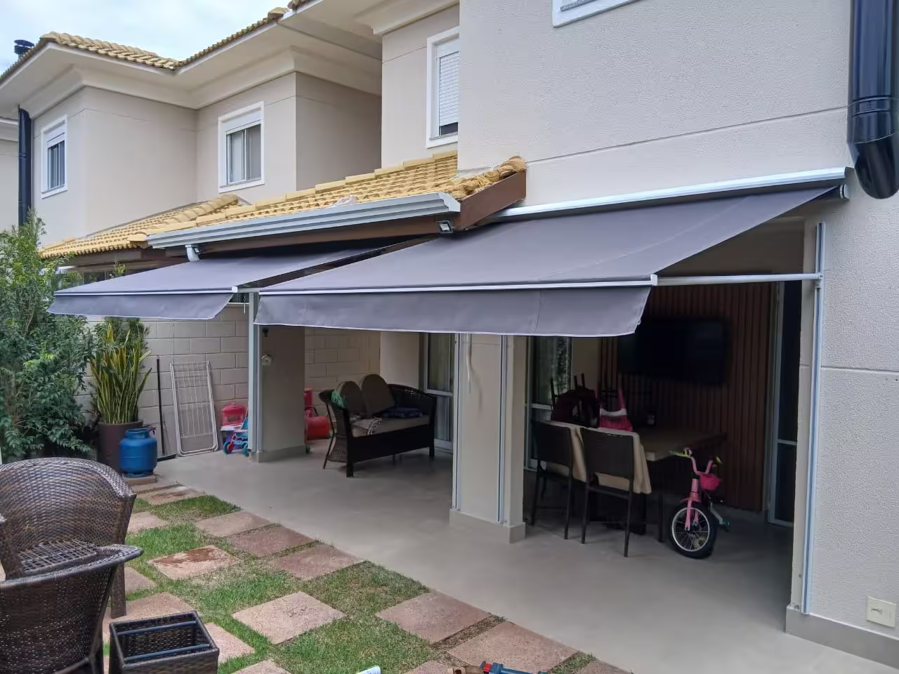 toldo curvo em policarbonato